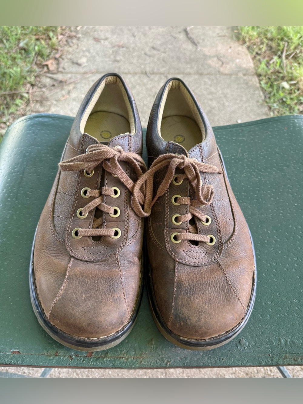 Dr Martens John Shoes Mens Sz 13 Brown Leather Lace Up Oxfords